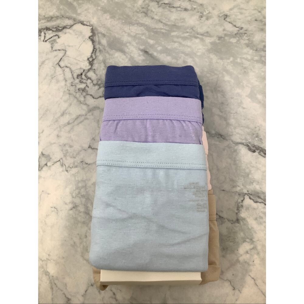 Hanes Sz 7/L Assorted 6-Pack Pure Comfort Organic Cotton Hi-Waist Briefs OS14-22 - Picture 2 of 5